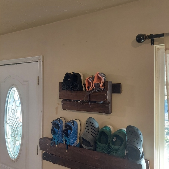 Handmade custom shoe racks set of 2 racks! - Picture 2 of 7